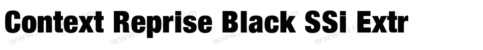 Context Reprise Black SSi Extra Bold字体转换